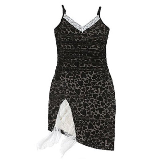 Dresses & Skirts - V-neck lace halter dress